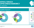 Infografika z okazji Dnia  Bezpiecznego Kierowcy  w województwie małopolskim w 2018 r. Foto
