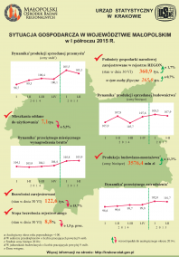 Sytuacja Gospodarcza W Województwie Małopolskim w I półroczu 2015 r.