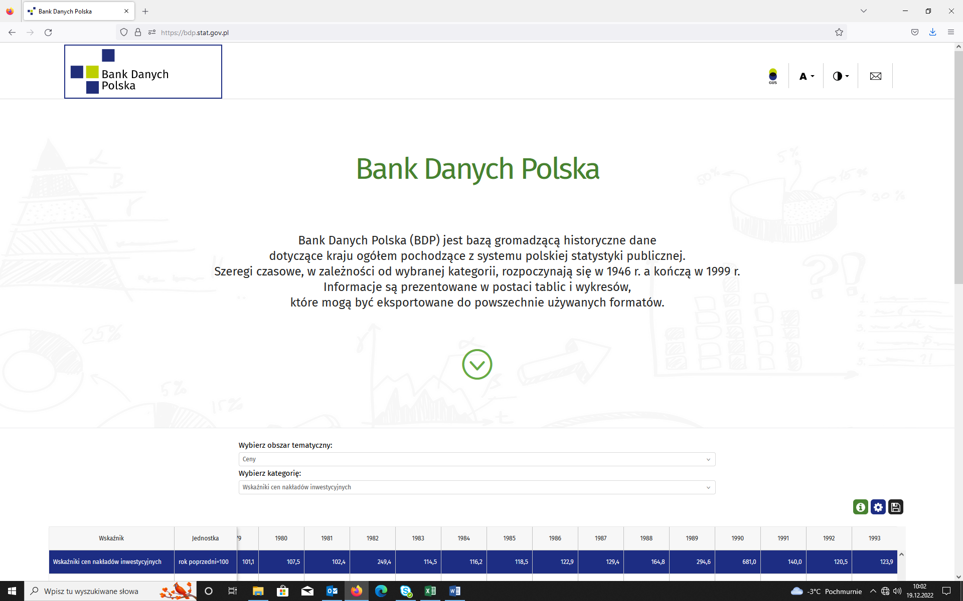 Strona internetowa - Bank Danych Polska