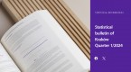 Statistical bulletin of Kraków - quarter 1/2024 Foto