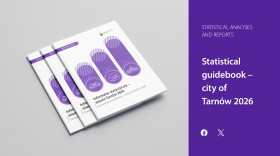Mockup of the publication entitled Statistical guidebook – city of Tarnów 2026