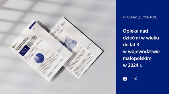Opieka nad dziećmi w wieku do lat 3 w województwie małopolskim w 2024 r.