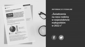 Świadczenia na rzecz rodziny w województwie małopolskim w 2022 r.