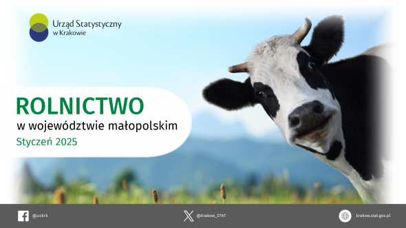 Rolnictwo w województwie małopolskim - styczeń 2025 r.