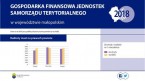 Gospodarka finansowa jednostek samorządu terytorialnego w województwie małopolskim w 2018 Foto