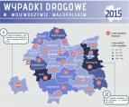 Wypadki drogowe w województwie małopolskim w 2016 Foto
