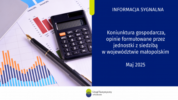 Koniunktura gospodarcza, opinie formułowane przez jednostki z siedzibą w województwie małopolskim – maj 2025 r.
