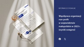 Współpraca organizacji non-profit w województwie małopolskim w 2023 r. (wyniki wstępne)