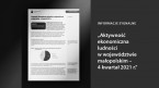 Aktywność ekonomiczna ludności w województwie małopolskim - IV kwartał 2021 r. Foto