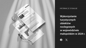 Wykorzystanie turystycznych obiektów noclegowych w województwie małopolskim w 2024 r.