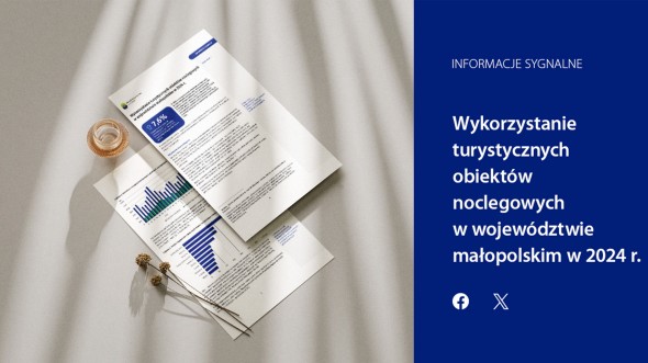 Wykorzystanie turystycznych obiektów noclegowych w województwie małopolskim w 2024 r.