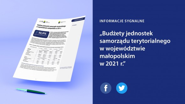 Budżety jednostek samorządu terytorialnego  w województwie małopolskim w 2020 r.