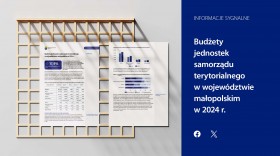 Budżety jednostek samorządu terytorialnego w województwie małopolskim w 2024 r.