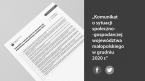 Komunikat o sytuacji społeczno-gospodarczej województwa małopolskiego w grudniu 2020 r. Foto