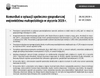 Komunikat o sytuacji społeczno-gospodarczej województwa małopolskiego w styczniu 2020 r. Foto