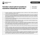 Komunikat o sytuacji społeczno-gospodarczej województwa małopolskiego w marcu 2020 r. Foto