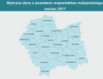 Wybrane dane o powiatach województwa małopolskiego w marcu 2017 r. Foto