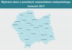 Wybrane dane o powiatach województwa małopolskiego w kwietniu 2017 r. Foto