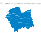 Wybrane dane o powiatach województwa małopolskiego - styczeń 2019 r. Foto