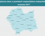Wybrane dane o powiatach województwa małopolskiego we wrześniu 2017 r. Foto
