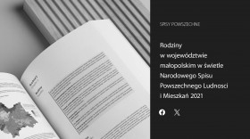 Rodziny w województwie małopolskim w świetle Narodowego Spisu Powszechnego Ludności i Mieszkań 2021
