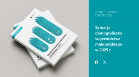 Mockup do publikacji Sytuacja demograficzna województwa małopolskiego w 2025 r.
