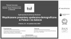 I Ogólnopolska Konferencja Naukowa "Współczesne przemiany społczeno-demograficzne w Polsce i na świecie" Foto
