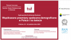I Ogólnopolska Konferencja Naukowa "Współczesne przemiany społczeno-demograficzne w Polsce i na świecie" Foto
